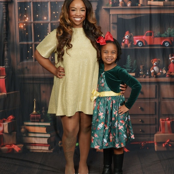 Holiday Gold Dress - Picture 4 of 4